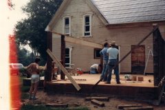 First Floor Addition - Tim, Herb Bown, Hector Clarke, Danny Maxwell. 2 hidden - late 1980s