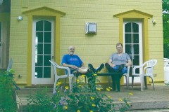 Don-and-Chris-Realxing-After-a-Hard-Days-Work-2009